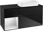 schwarz / Waschtischunterbau / G682M T