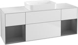 Villeroy & Boch Finion Waschtischunterschrank 1600 mm Glossy White Lacquer mit Beleuchtung