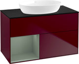 Villeroy & Boch Finion Waschtischunterschrank 1000 mm Glossy White Lacquer mit Beleuchtung