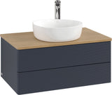 Villeroy & Boch Waschbeckenunterschrank Antao 800x360x500 mm Anthracite Matt Lacquer mit Auszugsbeleuchtung