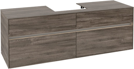 Villeroy & Boch Waschtischunterschrank Collaro C077 B0 1600 mm Stone Oak mit Beleuchtung und SoftClosing