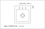 Villeroy & Boch Subway 45 XS Einbauspüle Keramik Ebony CeramicPlus 475x510mm