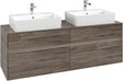 Villeroy & Boch Waschbeckenunterschrank Collaro C137 B0 1600 mm Stone Oak mit Beleuchtung