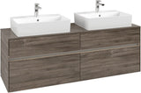 Villeroy & Boch Waschbeckenunterschrank Collaro C137 B0 1600 mm Stone Oak mit Beleuchtung