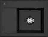 Villeroy & Boch Subway 45 Compact Einbauspüle 650x510mm Keramik Ebony CeramicPlus