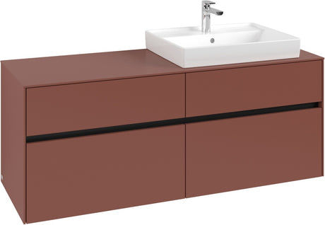 Villeroy & Boch Waschtischunterschrank Collaro C086 B0 1400 mm White Oak mit Beleuchtung und SoftClosing
