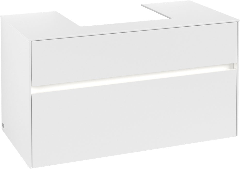 Villeroy & Boch Waschtischunterschrank Collaro C016 B0 1000 mm White Matt mit Beleuchtung