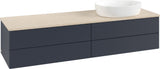 Villeroy & Boch Waschtischunterschrank Antao 1600 mm Anthracite Matt Lacquer mit 4 Auszügen und LED-Beleuchtung