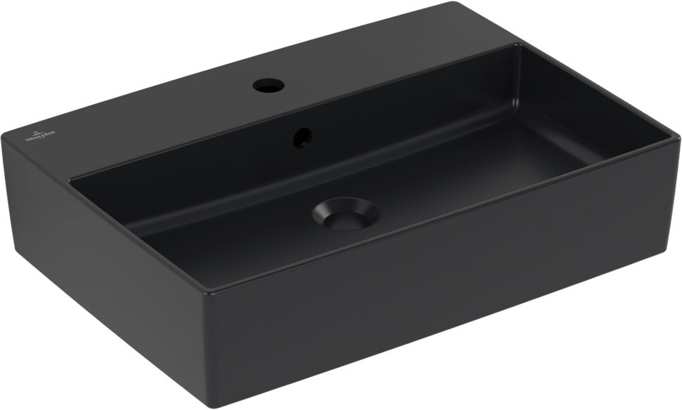 Villeroy & Boch Aufsatzwaschbecken Memento 2.0 Pure Black CeramicPlus 600x420x140 mm