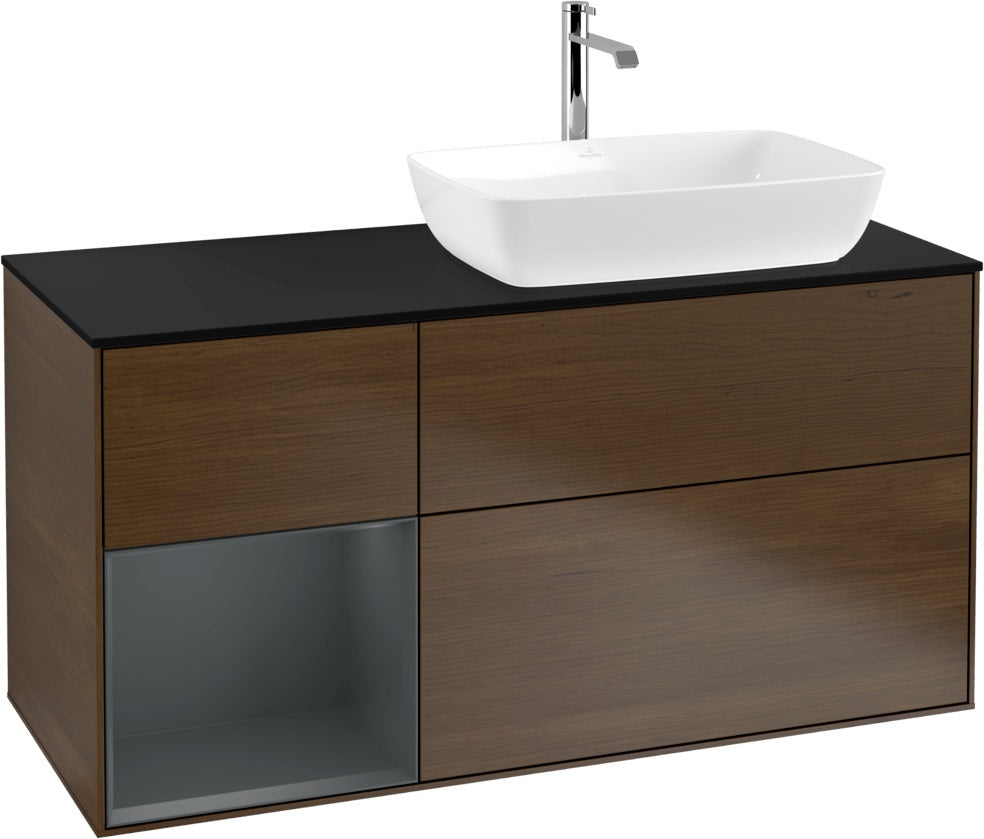 Villeroy & Boch Finion Waschtischunterschrank 1200 mm Glossy White Lacquer mit Beleuchtung
