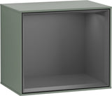 Villeroy & Boch Finion Regalmodul F580GF – 418 mm, Olive Matt Lacquer, mit LED-Beleuchtung
