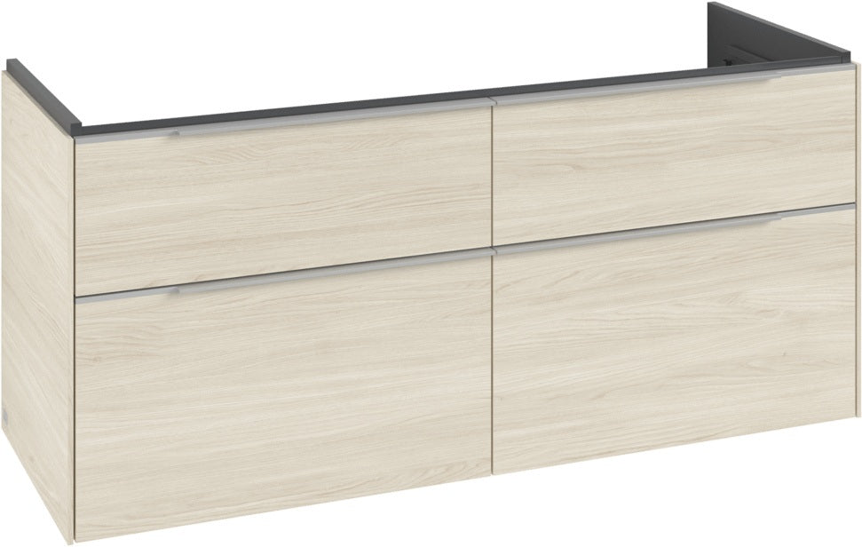 Villeroy & Boch Waschtischunterschrank Subway 3.0 C 602L0, 1272 mm, Brilliant White, mit LED-Beleuchtung