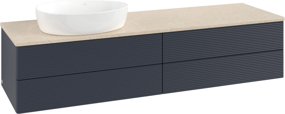 Villeroy & Boch Waschtischunterschrank Antao K26113 1600 mm Anthrazit Matt mit 4 Auszügen