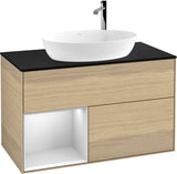Villeroy & Boch Finion Waschbeckenunterschrank G892G 1000 mm Glossy White Lacquer mit Beleuchtung