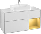 weiß / Mitteldichte Faserplatte (MDF) / F421H F 1200x603x501mm White Matt