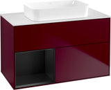 Villeroy & Boch Finion Waschtischunterschrank 1000 mm Glossy White Lacquer – mit LED-Beleuchtung & SoftClosing
