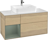 Villeroy & Boch Finion Waschtischunterschrank G161G 1200 mm Glossy White Lacquer mit LED-Beleuchtung
