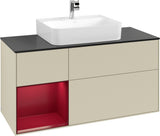 Villeroy & Boch Finion Waschbeckenunterschrank 1200 mm Glossy White mit Beleuchtung
