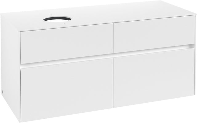 Villeroy & Boch Waschtischunterschrank Collaro C042 1200 mm White Matt mit 4 Auszügen