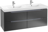 Villeroy & Boch Subway 2.0 Waschtischunterschrank 1287 mm mit 4 Auszügen in Glossy White