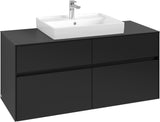 Villeroy & Boch Waschtischunterschrank Collaro C08100VL 1200 mm Volcano Black