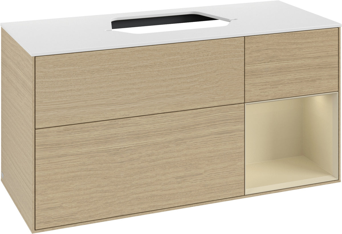 Villeroy & Boch Waschtischunterschrank Finion F421G 1200 mm Glossy White Lacquer