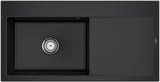 Villeroy & Boch Einbauspüle Subway Style 60 in Ebony CeramicPlus, 1000x510mm, Keramik, mit Abtropffläche