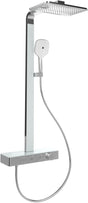 Villeroy & Boch Duschsystem Infinity Showers TVS1100 – Eckig, Chrom, mit Thermostat & Glasablage