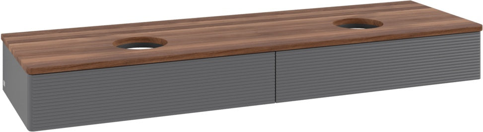 Villeroy & Boch Waschbeckenunterschrank Antao K17111 1600 mm Anthrazit Matt Lack