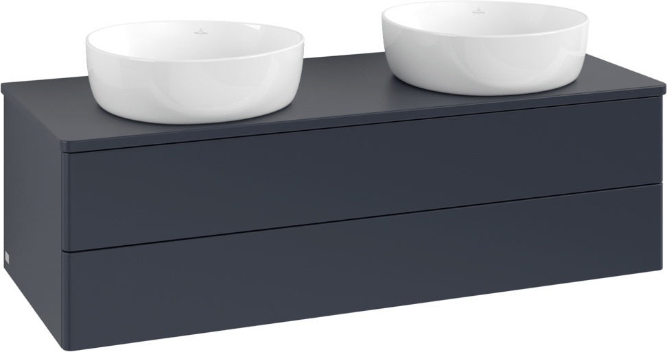 Villeroy & Boch Waschtischunterschrank Antao 1200 mm Midnight Blue Matt – 2 Auszüge, Push-to-Open