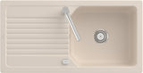 Villeroy & Boch Flächenbündige Spüle Linara 60 Flat Ivory CeramicPlus 980x490mm