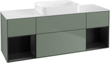 Villeroy & Boch Finion Waschtischunterschrank 1600 mm Glossy White Lacquer mit Beleuchtung