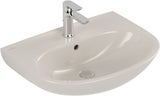 Villeroy & Boch O.novo Wandwaschbecken 600x460 mm Weiß Alpin – Ovale Form, 1 Hahnloch