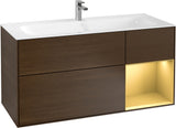Villeroy & Boch Finion Waschbeckenunterschrank Glossy White Lacquer 1196 mm mit LED-Beleuchtung