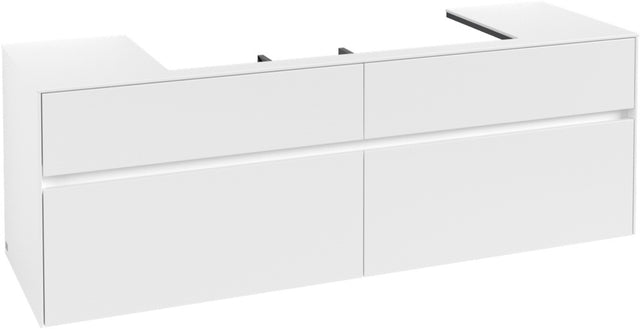 Villeroy & Boch Waschtischunterschrank Collaro C031 in White Matt, 1600 mm, mit 4 Auszügen und SoftClosing