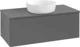 Villeroy & Boch Waschtischunterschrank Antao L31050 1000 mm Anthrazit Matt Lack mit LED-Beleuchtung