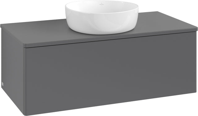 Villeroy & Boch Waschtischunterschrank Antao L31050 1000 mm Anthrazit Matt Lack mit LED-Beleuchtung
