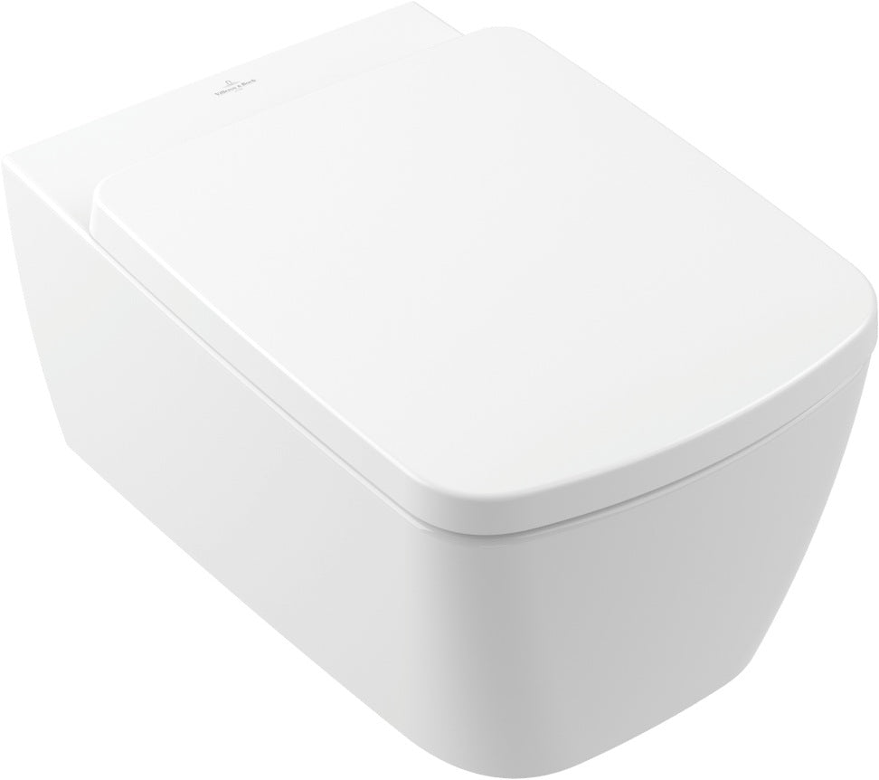 Villeroy & Boch Subway 3.0 Wand-WC Set 370x560mm rechteckig Weiß Alpin mit WC-Sitz