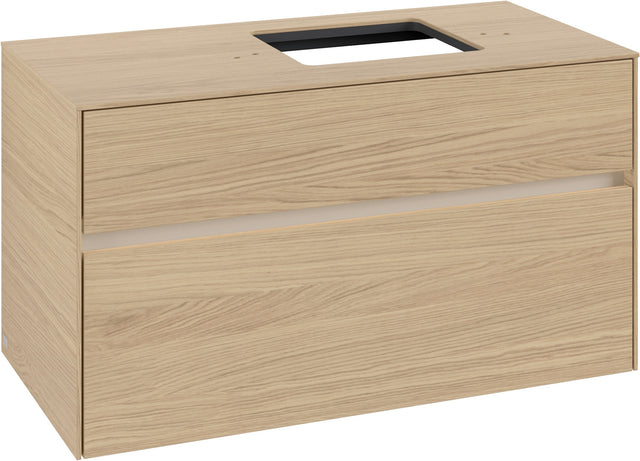 Villeroy & Boch Waschtischunterschrank Collaro C127 B0 1000 mm Nordic Oak mit Beleuchtung