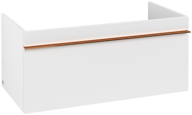 Villeroy & Boch Venticello Waschbeckenunterschrank 953 mm Glossy White – Wandhängend mit Auszug