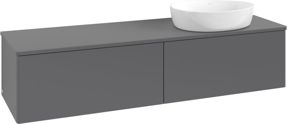 Villeroy & Boch Waschbeckenunterschrank Antao K38010 1600x360x500 mm Anthracite Matt Lacquer