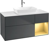 Villeroy & Boch Waschtischunterschrank Finion G831G 1200 mm Glossy White Lacquer mit Beleuchtung