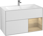 weiß / Mitteldichte Faserplatte (MDF) / G040P C 996x591x498mm Eckig White Matt Lacqu.