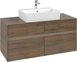 Villeroy & Boch Waschbeckenunterschrank Collaro C128 B0 1200 mm Arizona Oak mit Beleuchtung