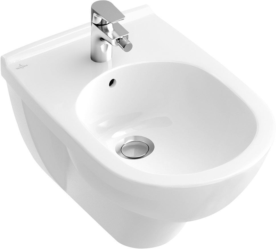 Villeroy & Boch O.novo Wand-Bidet 546000, 360 x 560 mm, Oval, Weiß Alpin