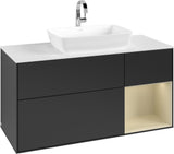 Villeroy & Boch Waschtischunterschrank Finion G831G 1200 mm Glossy White Lacquer mit Beleuchtung