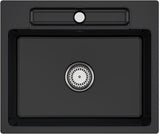 Villeroy & Boch Spüle Siluet 60 S flat 600x510mm Ebony CeramicPlus flächenbündig