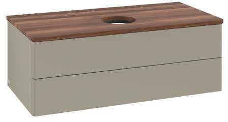 Villeroy & Boch Antao Waschtischunterschrank 1000 mm Silk Grey Matt mit 2 Auszügen