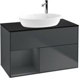 Villeroy & Boch Finion Waschbeckenunterschrank G892G 1000 mm Glossy White Lacquer mit Beleuchtung