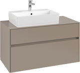 Villeroy & Boch Waschtischunterschrank Collaro C12600 Taupe 1000 mm mit SoftClosing
